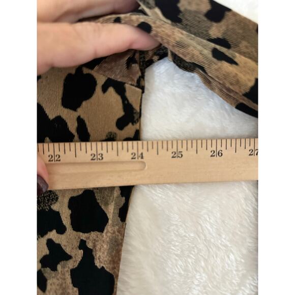 NWT Citiknits Brown Asymmetrical Tunic Top XL Slinky Travelers - Picture 7 of 9